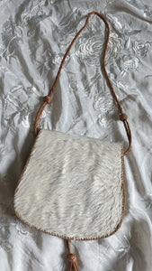 Vintage cowhide + leather bag