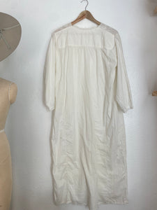 Edwardian cotton night gown dress