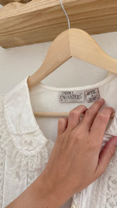 Vintage cotton + lace dress