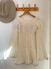 Load image into Gallery viewer, Vintage knit bell sleeve dress
