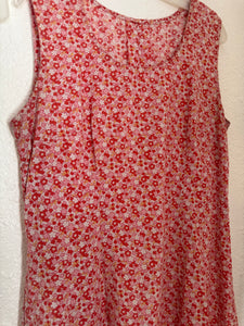 Vintage handmade floral reworked mini dress