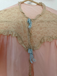 Vintage 1930s rayon bed jacket