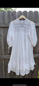 Vintage 70s cotton gauze dress