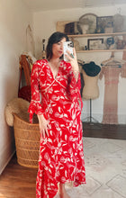 Load image into Gallery viewer, Vintage 90s silk beaded dress
