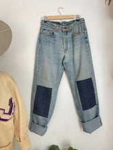 Load image into Gallery viewer, Vintage patched Levi’s
