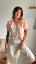 Load image into Gallery viewer, 1930s silk scalloped bed jacket top
