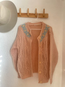 Vintage pink cardigan