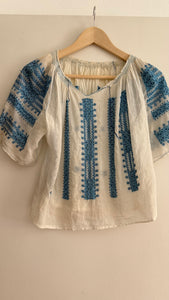 Antique Hungarian folk blouse