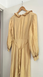 1930s marigold dyed dress
