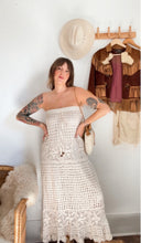 Load image into Gallery viewer, Vintage crochet strapless dress
