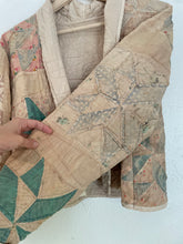 Load image into Gallery viewer, The Jesse quilt coat - cropped/hand dyed
