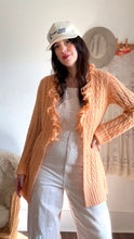 Load image into Gallery viewer, Vintage orange cardigan
