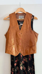 Vintage leather vest