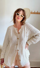 Load image into Gallery viewer, Vintage knit fisherman cardigan
