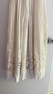 Edwardian white floral lace dress