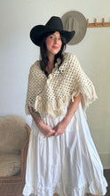 Load image into Gallery viewer, Vintage button shawl
