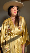 Load image into Gallery viewer, Vintage gold kimono
