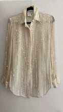 Load image into Gallery viewer, Vintage silk sequin blouse
