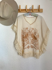 Vintage cotton lace blouse