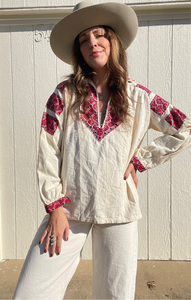 Vintage embroidered blouse