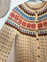Load image into Gallery viewer, Vintage wool floral cardigan
