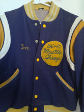 Load image into Gallery viewer, Vintage 1960s wrestling letterman jacket
