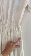 Load image into Gallery viewer, Vintage cotton gauze embroidered dress
