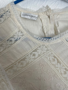 Vintage cotton lace dress