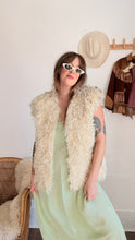 Load image into Gallery viewer, Vintage 70s curly lamb fur vest
