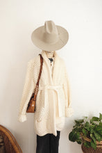 Load image into Gallery viewer, Vintage cream chunky cardigan
