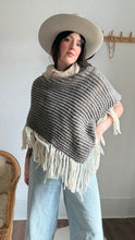 Load image into Gallery viewer, Vintage wool poncho
