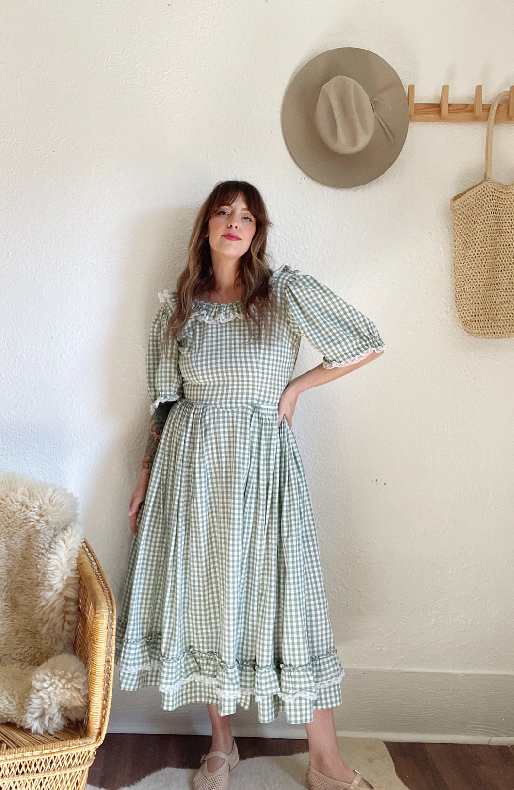 Vintage gingham dress