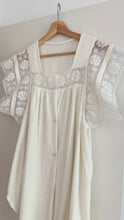 Load image into Gallery viewer, Vintage lace Terry cloth top
