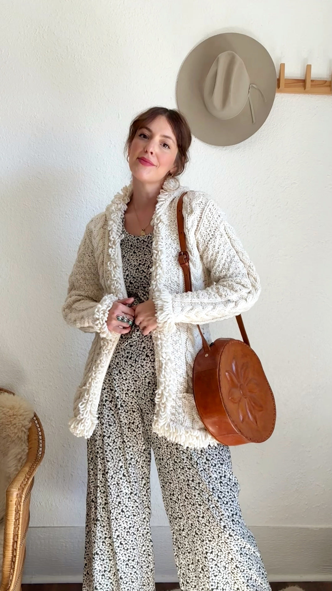 Vintage zip cardigan