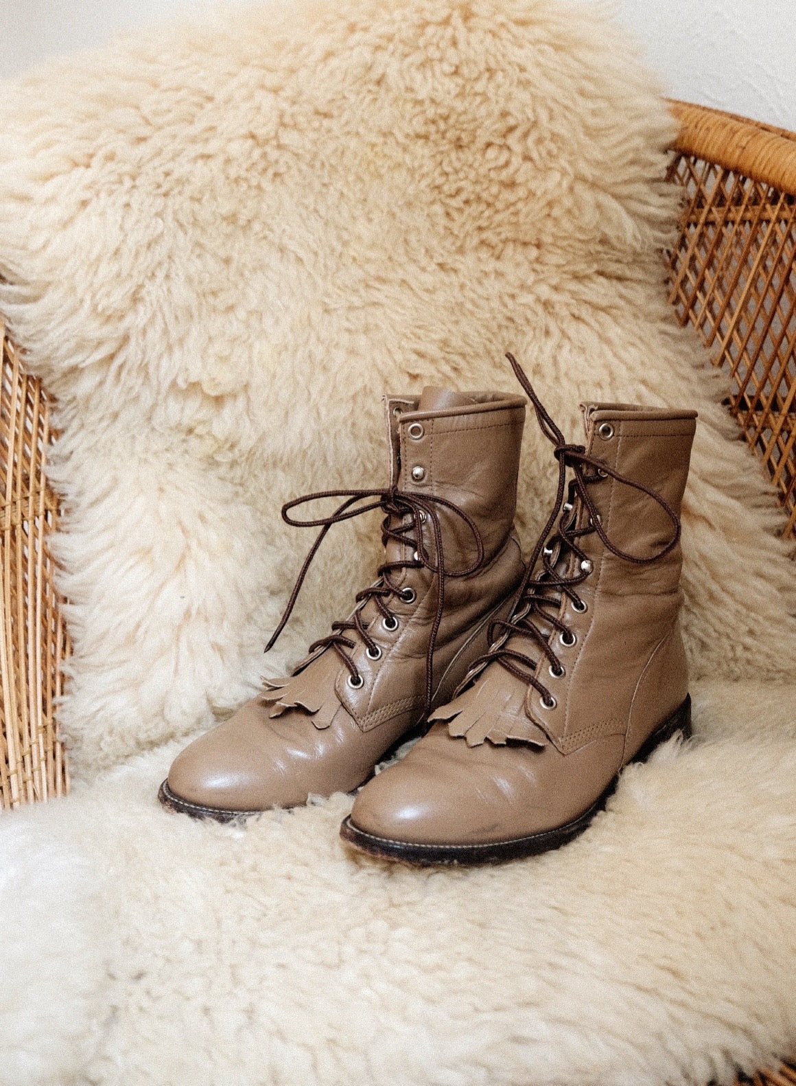 Vintage Justin Justin Lace Up Womens Boots Vintage Justin Boots