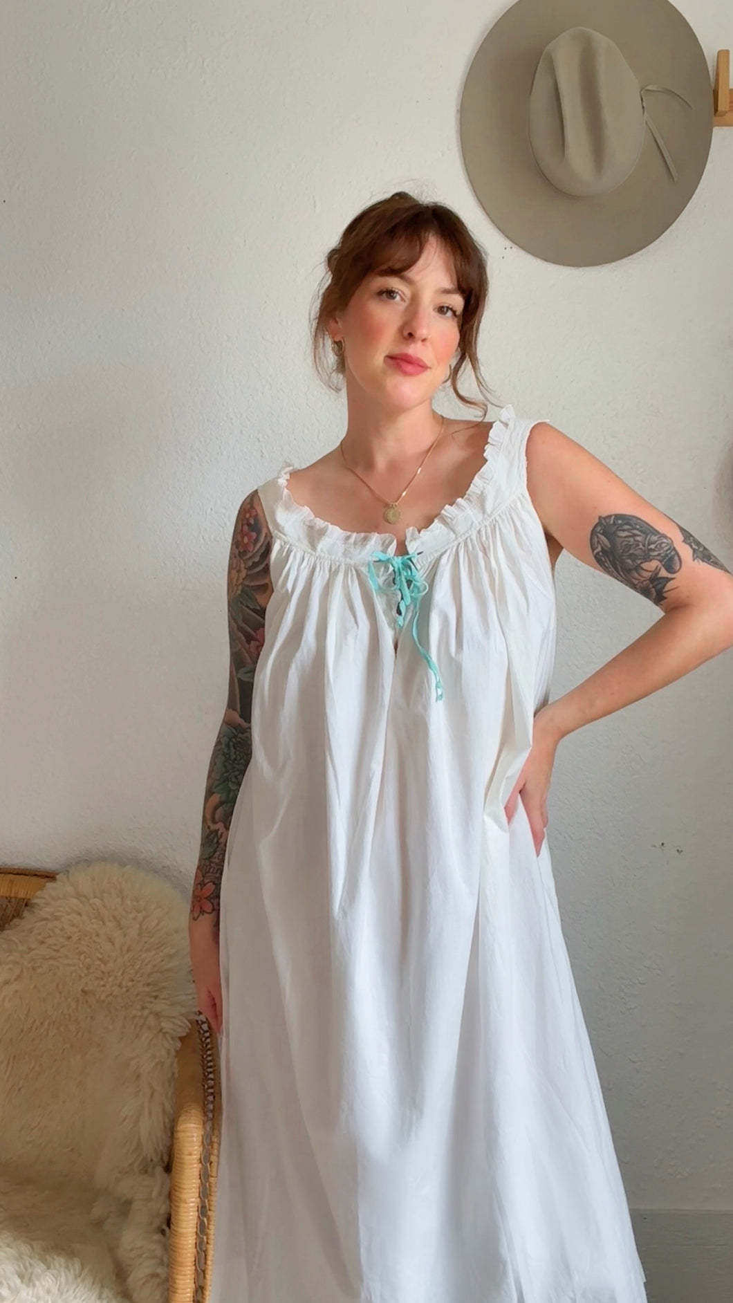 Edwardian cotton dress