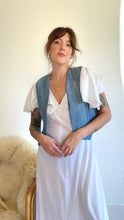 Load image into Gallery viewer, Vintage denim quilt vest
