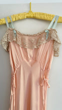 Load image into Gallery viewer, Vintage 1930s bias cut silk tie gown
