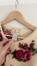 Load image into Gallery viewer, Vintage angora rose cardigan

