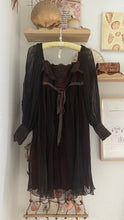 Load image into Gallery viewer, Vintage 60s 70s  brown mini dress
