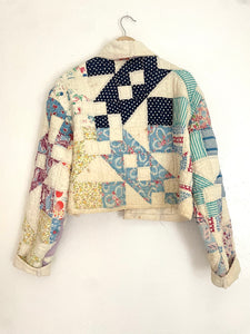Signature Collection-cropped quilt coat