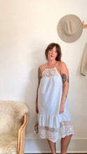 Load image into Gallery viewer, Signature Collection-Cotton antique macrame dress
