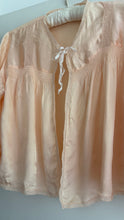 Load image into Gallery viewer, Vintage 1940s satin bed jacket
