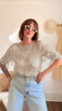 Load image into Gallery viewer, Vintage silk fringe beaded top
