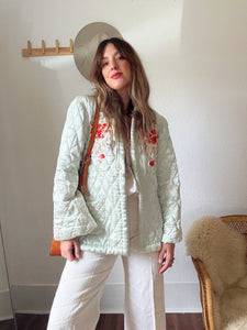 Vintage silk embroidered jacket
