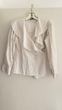 Load image into Gallery viewer, Vintage eyelet ruffle blouse
