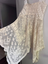 Load image into Gallery viewer, Signature Collection-One of a kind hand-crocheted filet lace dress
