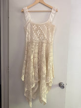 Load image into Gallery viewer, Signature Collection-One of a kind hand-crocheted filet lace dress
