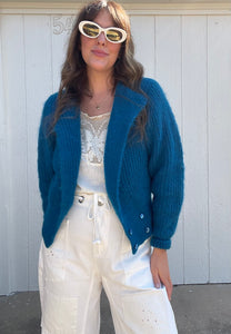 Vintage mohair blend cardigan