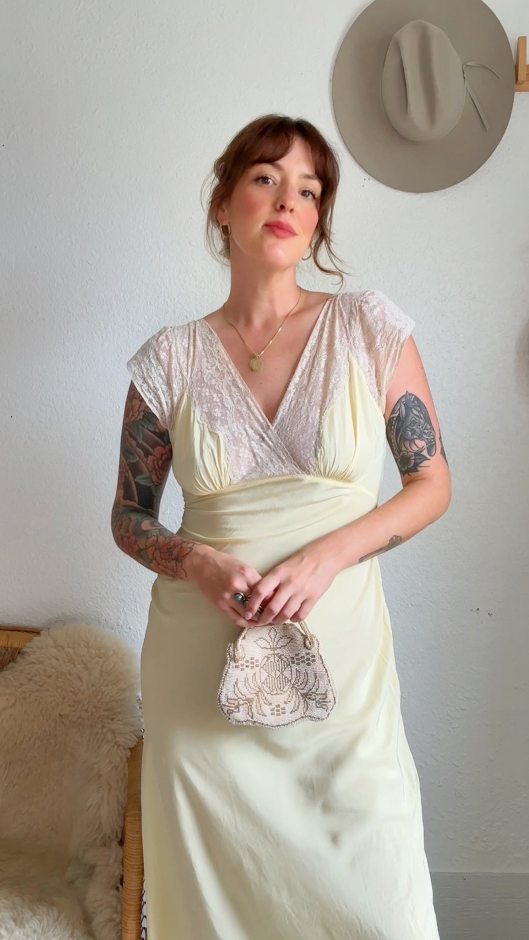 Vintage 1930s 40s gown